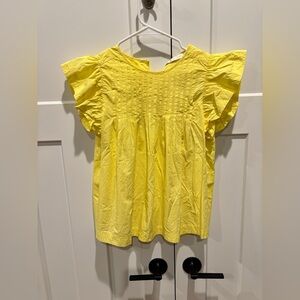 Marie Oliver’s pintuck puff-sleeve poplin blouse - Size Large